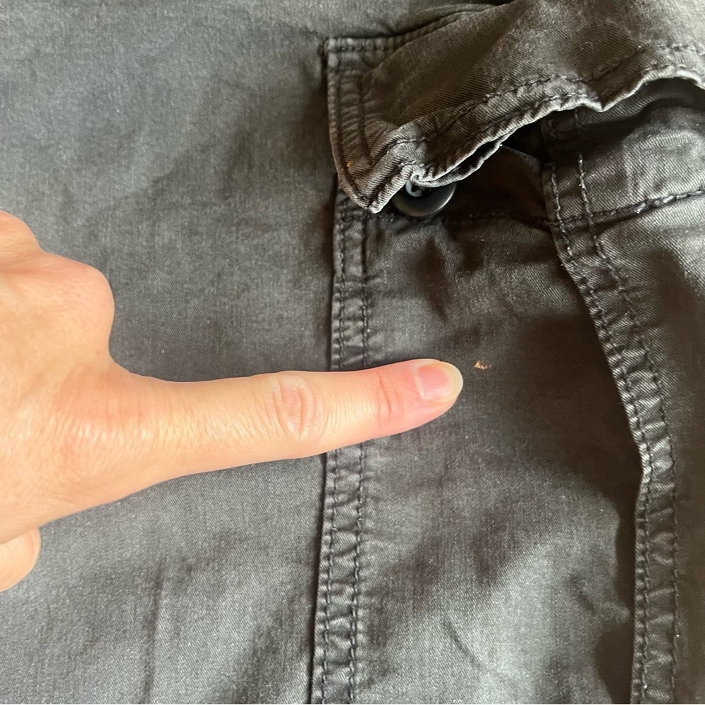 American Eagle Cargo Jogger Pants Women’s Size 14 Black Stretch Utility Pockets - Picture 6 of 10